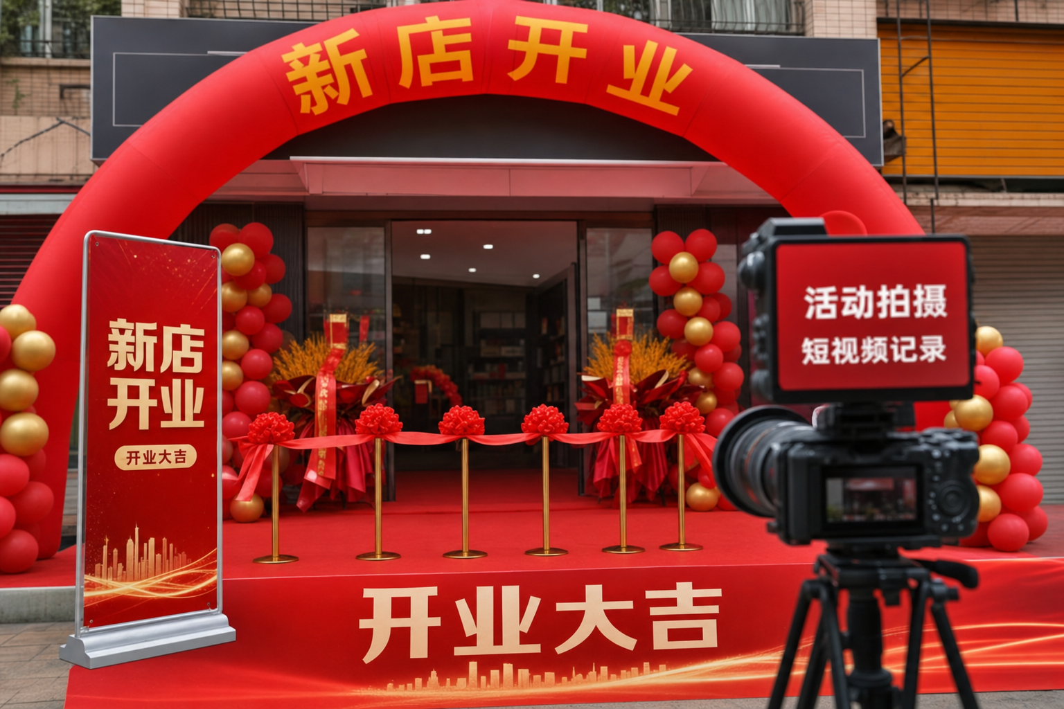 开业活动视频服务场景示意图