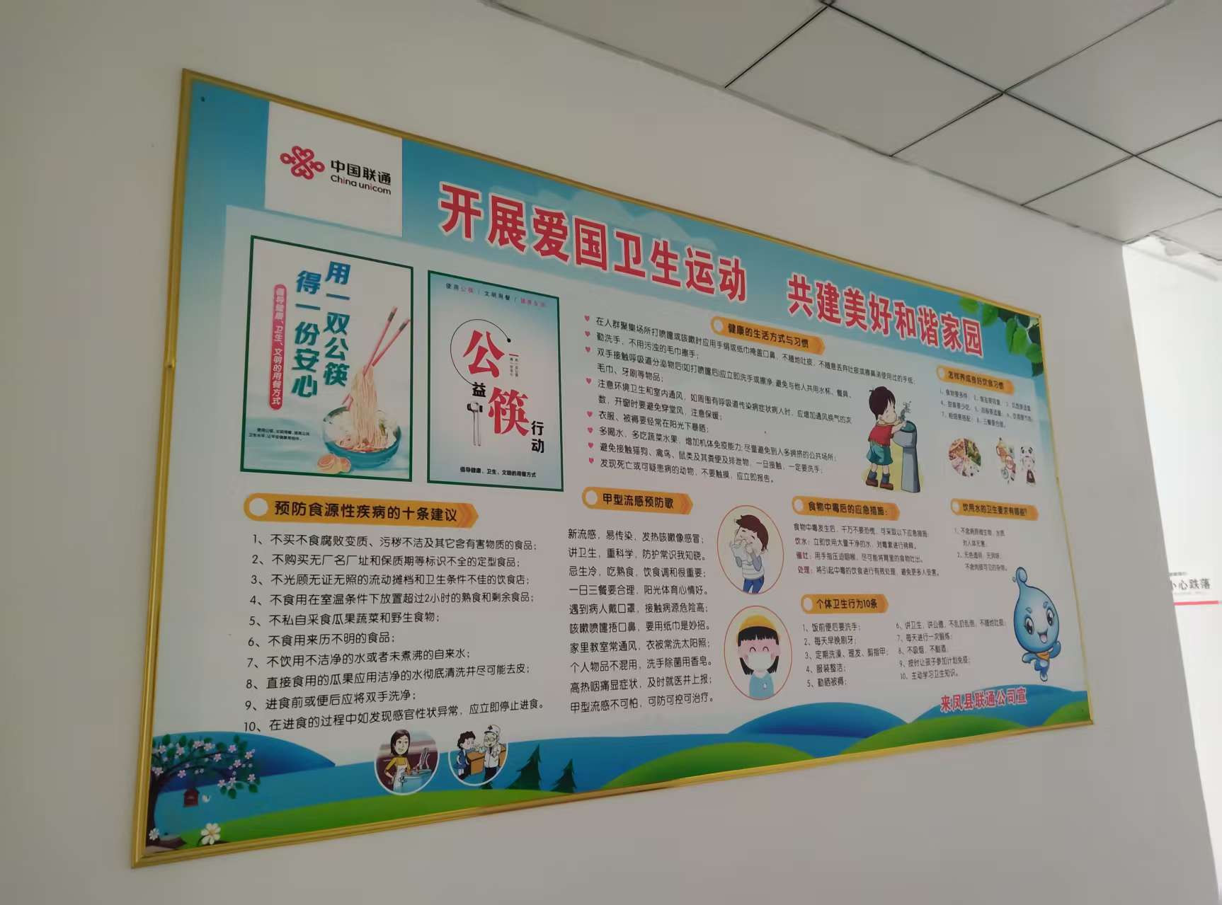 本地爱国卫生宣传栏真实项目图